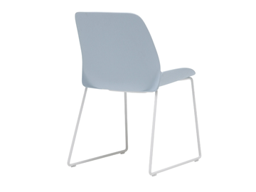 NUEZ OUTDOOR SI2798 - Sled base Polymer garden chair with integrated cushion by Andreu World - view 3